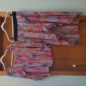 2 pc. Avon skirt w/shorts and top